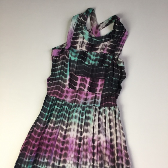 Lovers + Friends tie dye criss-cross maxi dress S - Picture 2 of 7
